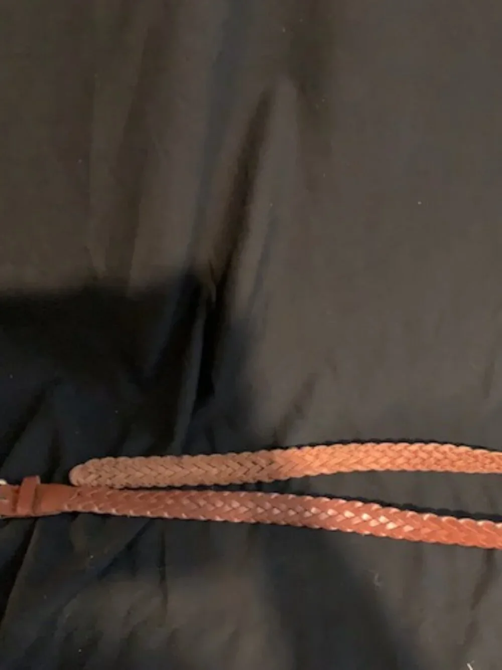 Brown Braided Belt – Classic Woven Style with Neutral Buckle
